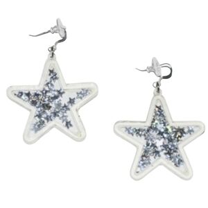Glitter Stars Dangling Earrings
